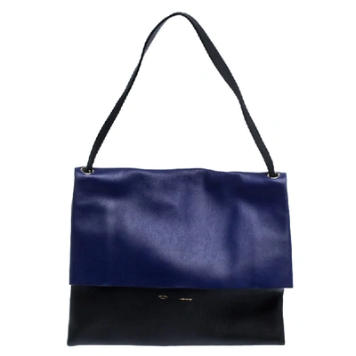 Pre-owned Celine Tri Colour Leather All Soft Shoulder Bag In Multicolor