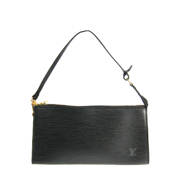 Pre-Owned Louis Vuitton Noir Epi Leather Pochette Accessoires 24 In Black | ModeSens