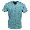 LORDS OF HARLECH MAZE V-NECK IN CHEVRON TEAL