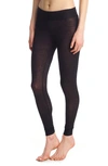 Commando Black Velvet Leggings In Blue