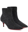 CHRISTIAN LOUBOUTIN SO KATE BOOTY 55 GLITTER ANKLE BOOTS,P00434087