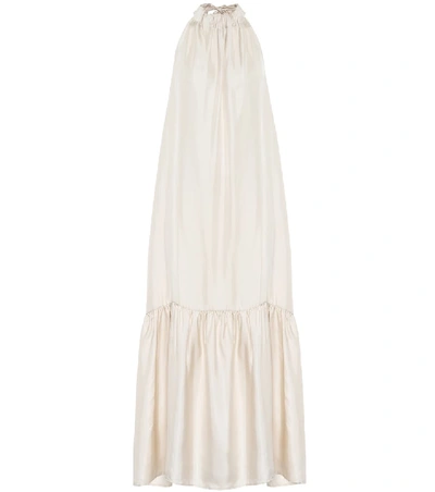 Asceno Ibiza Silk-charmeuse Maxi Dress In Printed