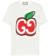 GUCCI GG SEQUINED COTTON T-SHIRT,P00436358