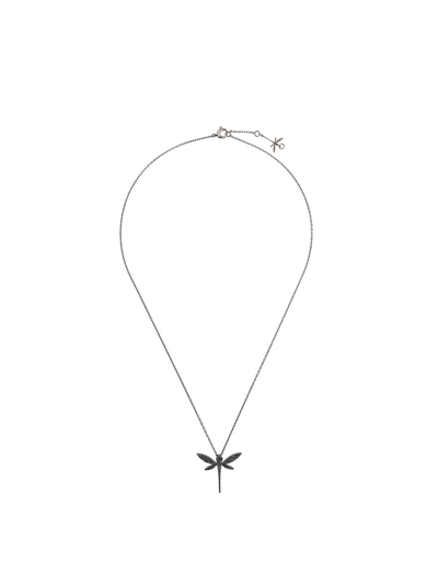 Anapsara 18kt White Gold Dragonfly Diamond Necklace