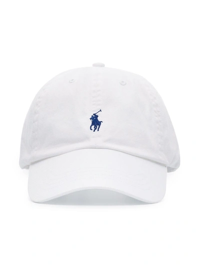 Polo Ralph Lauren Logo-embroidered Cotton-canvas Cap In White