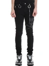 MASTERMIND JAPAN JEANS IN BLACK DENIM,11165303