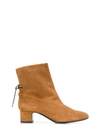 LEQARANT BROWN SUEDE ANKLE BOOTS,5034COGNAC