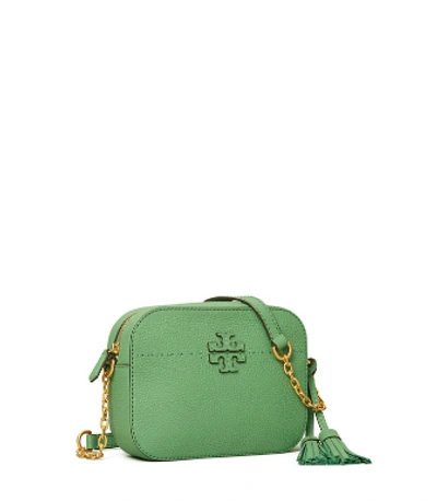 Tory Burch Mcgraw Camera Bag In Patina