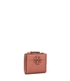 Tory Burch Mcgraw Bi-fold Mini Wallet In Pink Magnolia