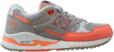Pre-owned New Balance 530 Grey (women's) In Grey/salmon