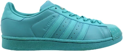 Pre-owned Adidas Originals Adidas Superstar Glossy Toe Mint (women's) In Mint/black