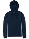 Derek Rose Women's Pullover Hoodie Basel Micro Modal Stretch Navy In Navy