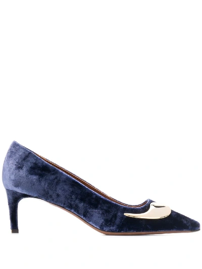 L'autre Chose Low Wing Pumps In Blue