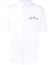 ALEXANDER MCQUEEN EMBROIDERED CHEST LOGO SHIRT