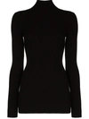 Wolford Ribbed Turtleneck Sweater In Black