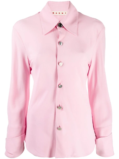 Marni Turn-up Cuffs Shirt In Pink