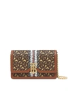 BURBERRY SMALL MONOGRAM STRIPE WALLET ON CHAIN
