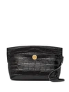 BURBERRY SOCIETY EMBOSSED CROCODILE-EFFECT CLUTCH