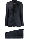 DSQUARED2 CONTRAST COLLAR TAILORED SUIT