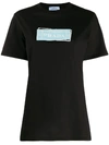 Prada T-shirt Mit Logo-print In Black