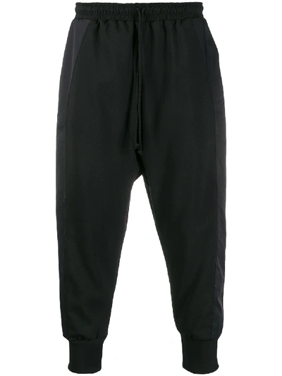 Alchemy Cropped Plain Joggers In Black