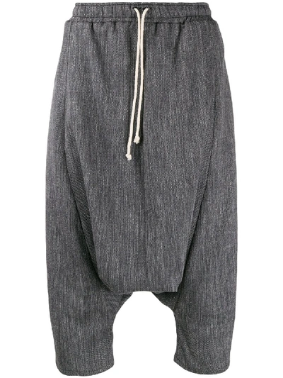 Alchemy Drop Crotch Shorts In Grey