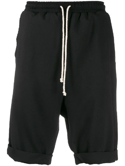 Alchemy Drawstring Waist Track Shorts In Black