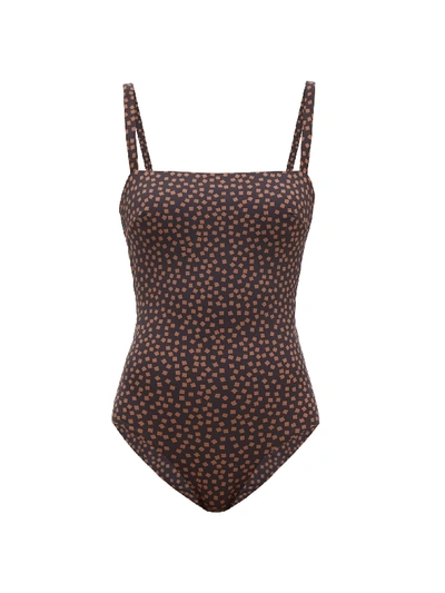 Asceno Palma Square-neck Mosaic-print Swimsuit In Printed