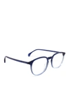 GUCCI SHADED ACETATE OVAL OPTICAL GLASSES