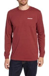 Patagonia Responsibili-tee Long Sleeve T-shirt In Oxide Red