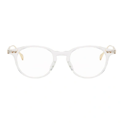 Dita Transparent And Gold Ash Glasses In Clrylwgld