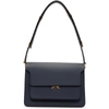 MARNI MARNI NAVY MEDIUM TRUNK BAG