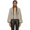 ALEXANDER WANG ALEXANDER WANG BEIGE WOOL DRAPED NECK jumper