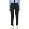 MARNI MARNI NAVY TROPICAL WOOL TROUSERS