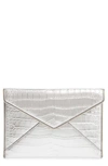 Rebecca Minkoff Leo Envelope Clutch In Silver