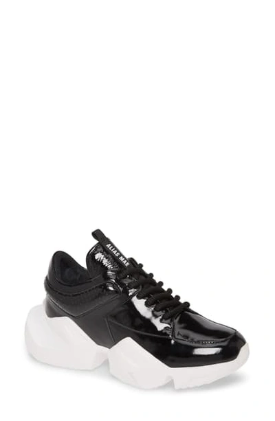 Alias Mae Tommy Sneaker In Black Patent Leather