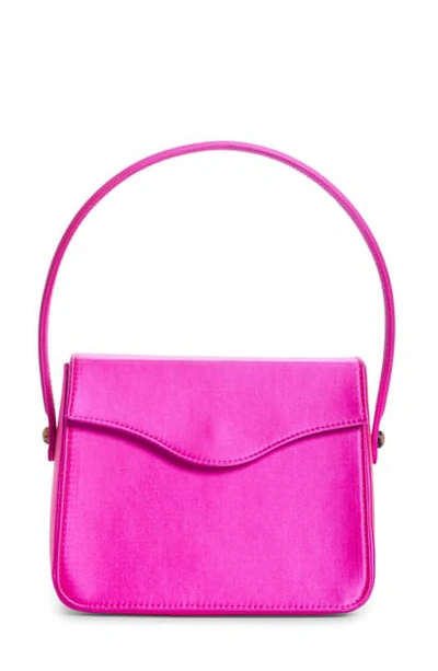 Edie Parker Hot Box Satin Shoulder Bag In Orchid