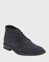 Tod's Lace-up Desert Boots In Blue