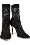 DOLCE & GABBANA STRETCH-LACE SOCK BOOTS,3074457345621581551