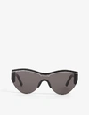 Balenciaga Ski Cat-eye 0004s Acetate Sunglasses In Black