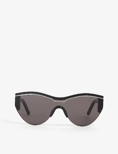 Balenciaga Ski Cat-eye 0004s Acetate Sunglasses In Black