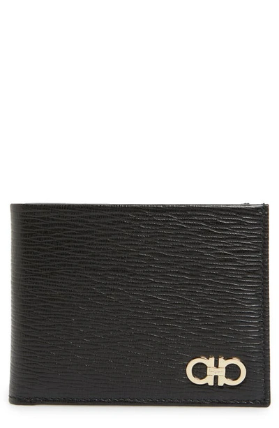 Ferragamo Revival Leather Wallet In Black