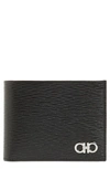 Ferragamo Revival Leather Billfold In Black