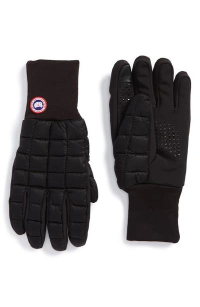 Canada Goose Northern Liner Gloves In Black