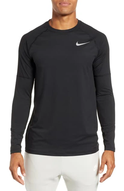 Nike Element Dry Crewneck Running T-shirt In Black