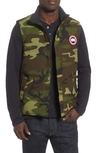 Canada Goose Garson Regular Fit Quilted Down Vest In Classic Camo