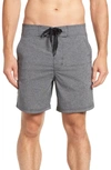 Alo Yoga Plow Board Shorts In Grey Marl