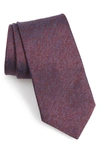 John Varvatos Floral Tie In Crimson
