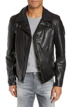 Schott Men's Motorcycle Waxy Cowhide Leather Jacket In Black