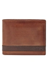 FOSSIL QUINN LEATHER BIFOLD WALLET,ML3644